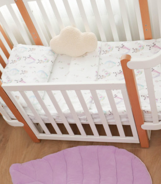 Комплект фланелевої постільної білизни “Панди у квітах”