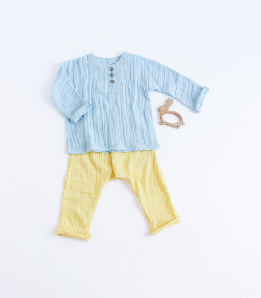 Костюм мусліновий “Жовто/блакитний”