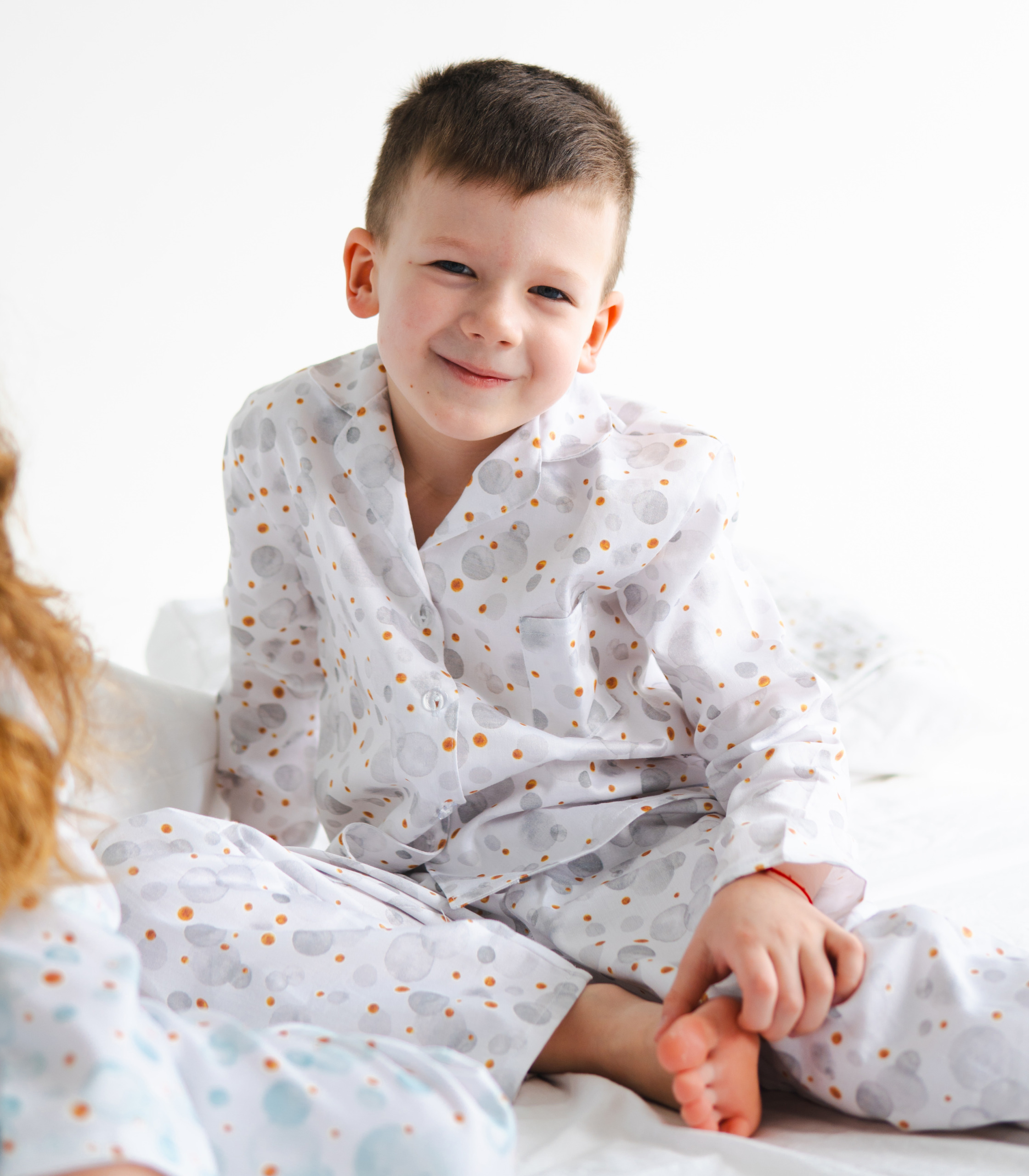 Піжама сатин “Сірі Бульбашки”