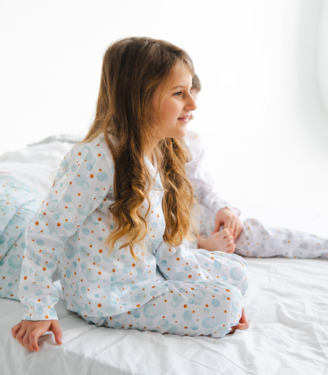 Піжама сатин “М’ятні Бульбашки”