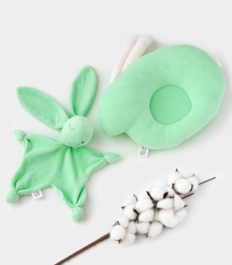 Комплект подушка+комфортер Салатовий