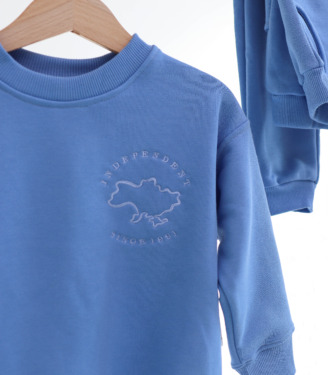 Костюм Basic з вишивкою “Блакитний”