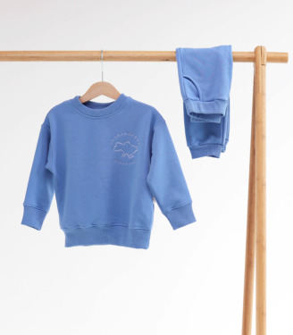 Костюм Basic з вишивкою “Блакитний”