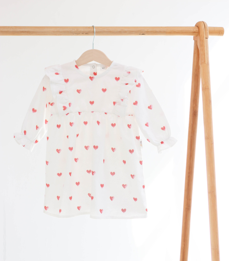 Сукня фланелева “Сердечка”