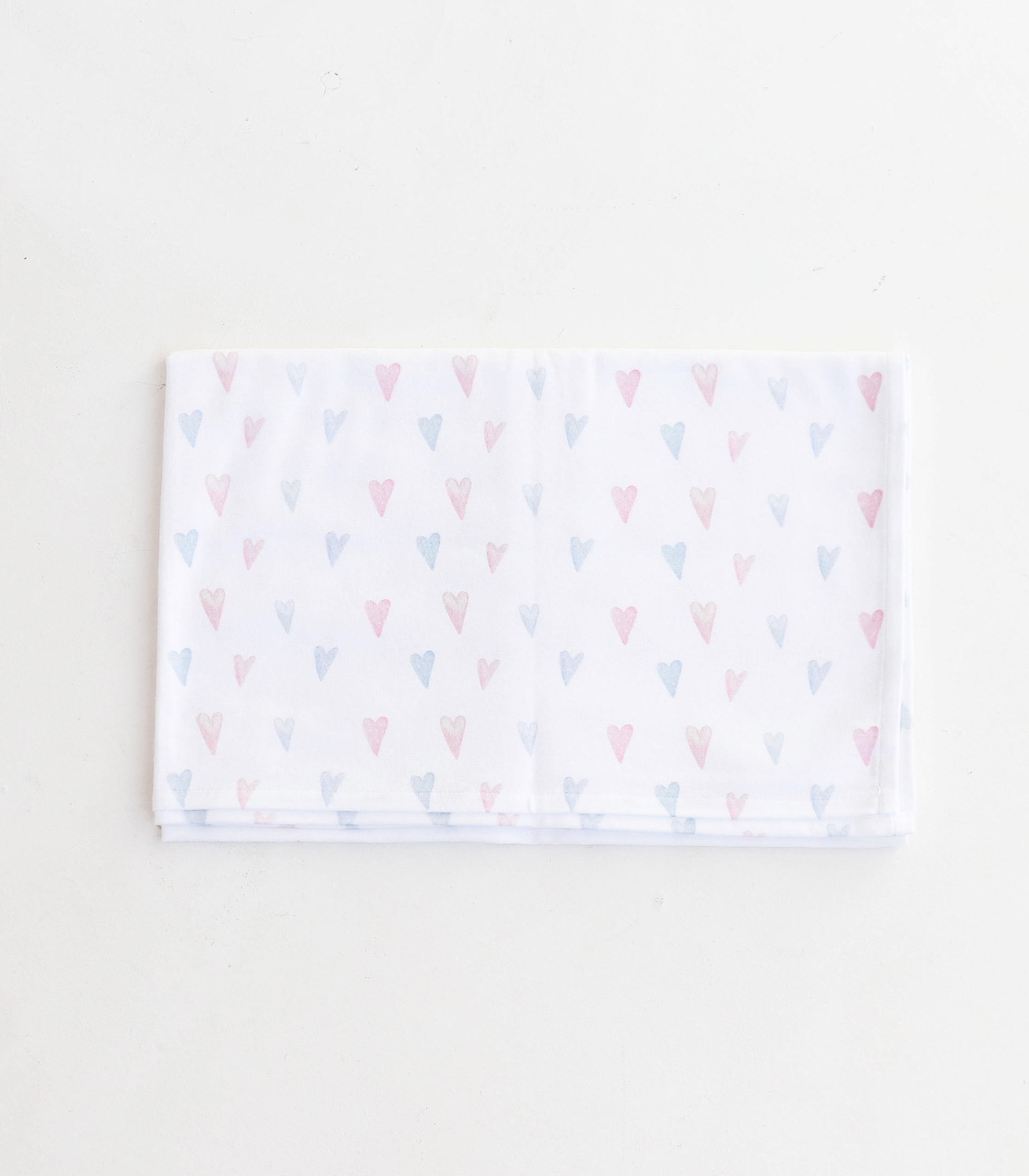 Фланелева пелюшка “Рожево-блакитні сердечка”