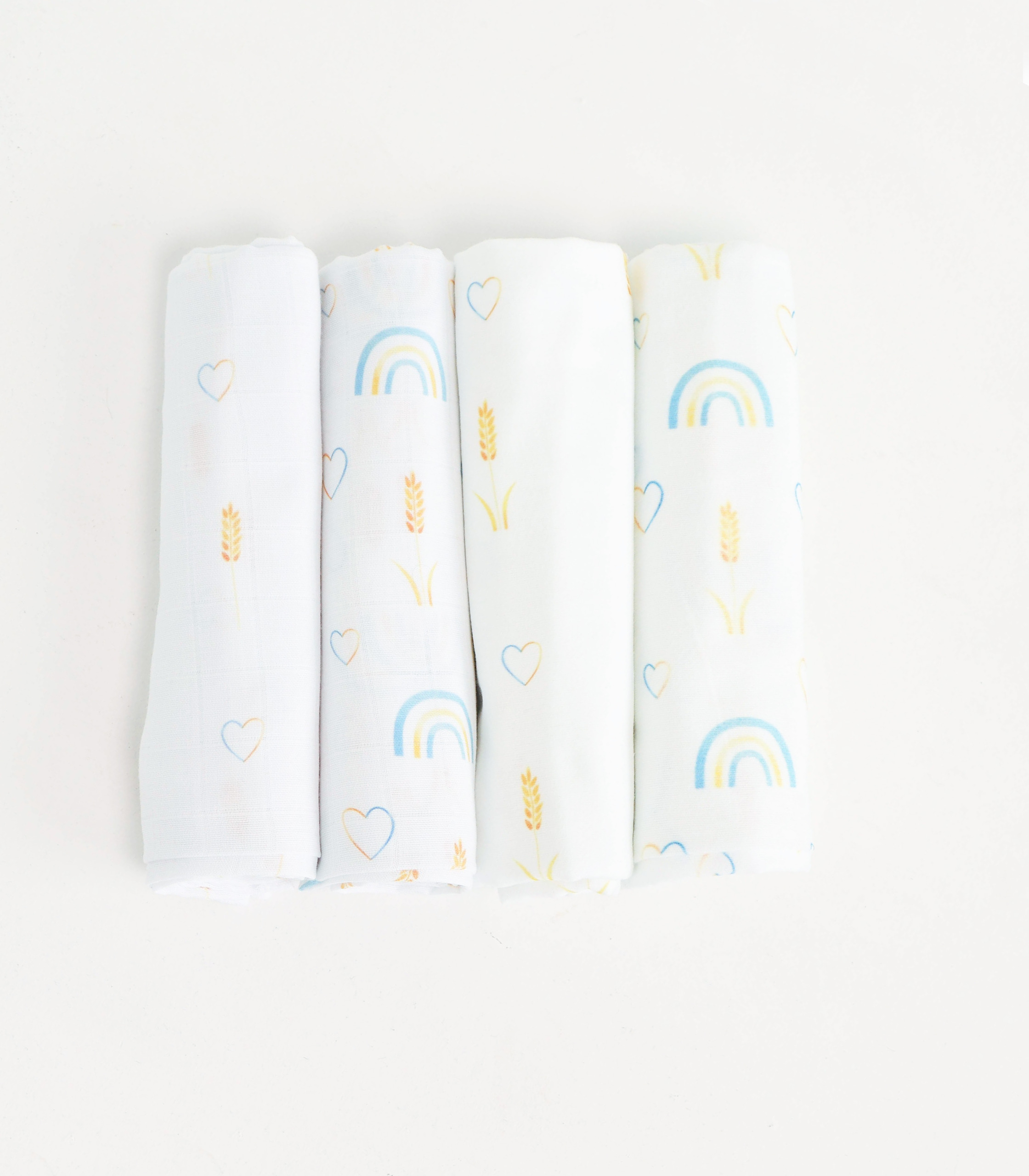 Набір пелюшок муслін+фланель “Патріотичні Веселки”