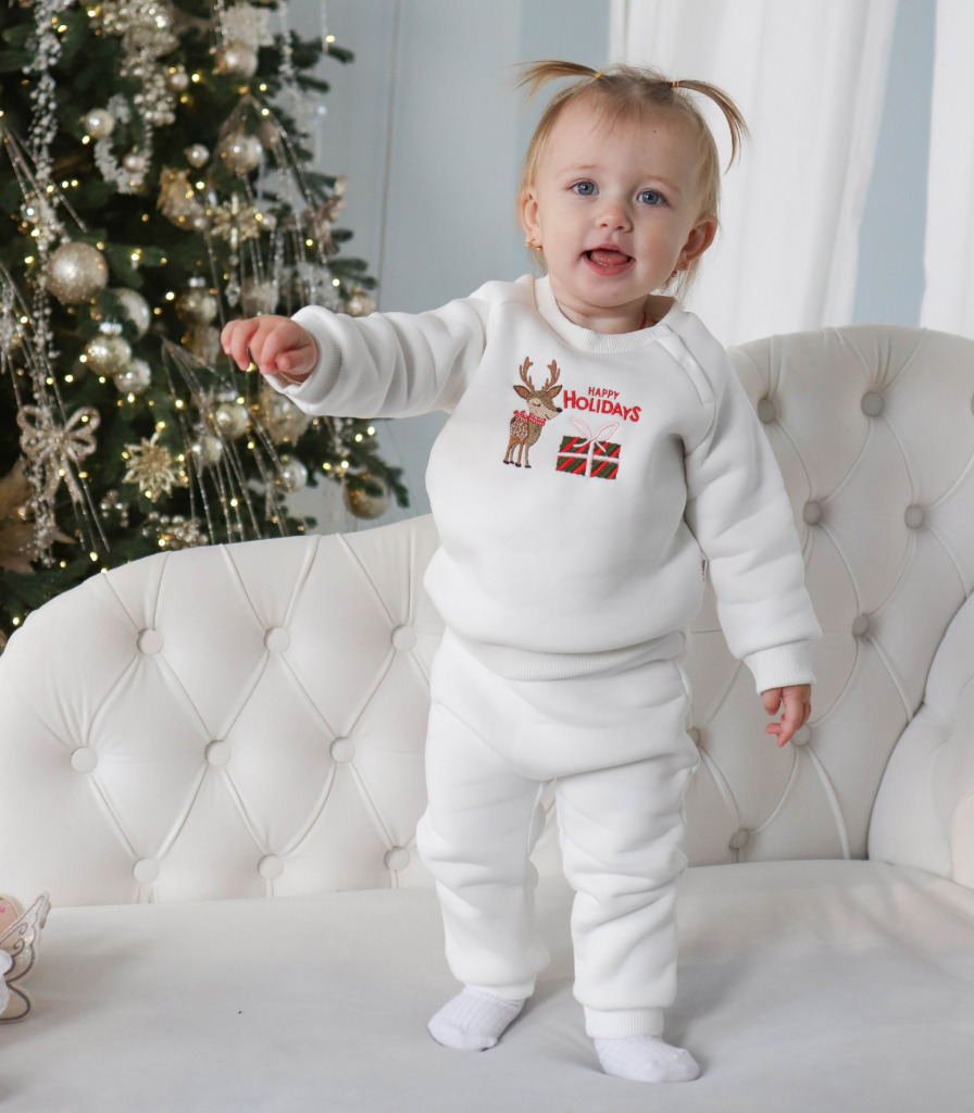 Костюм “Happy Holidays” Молочний