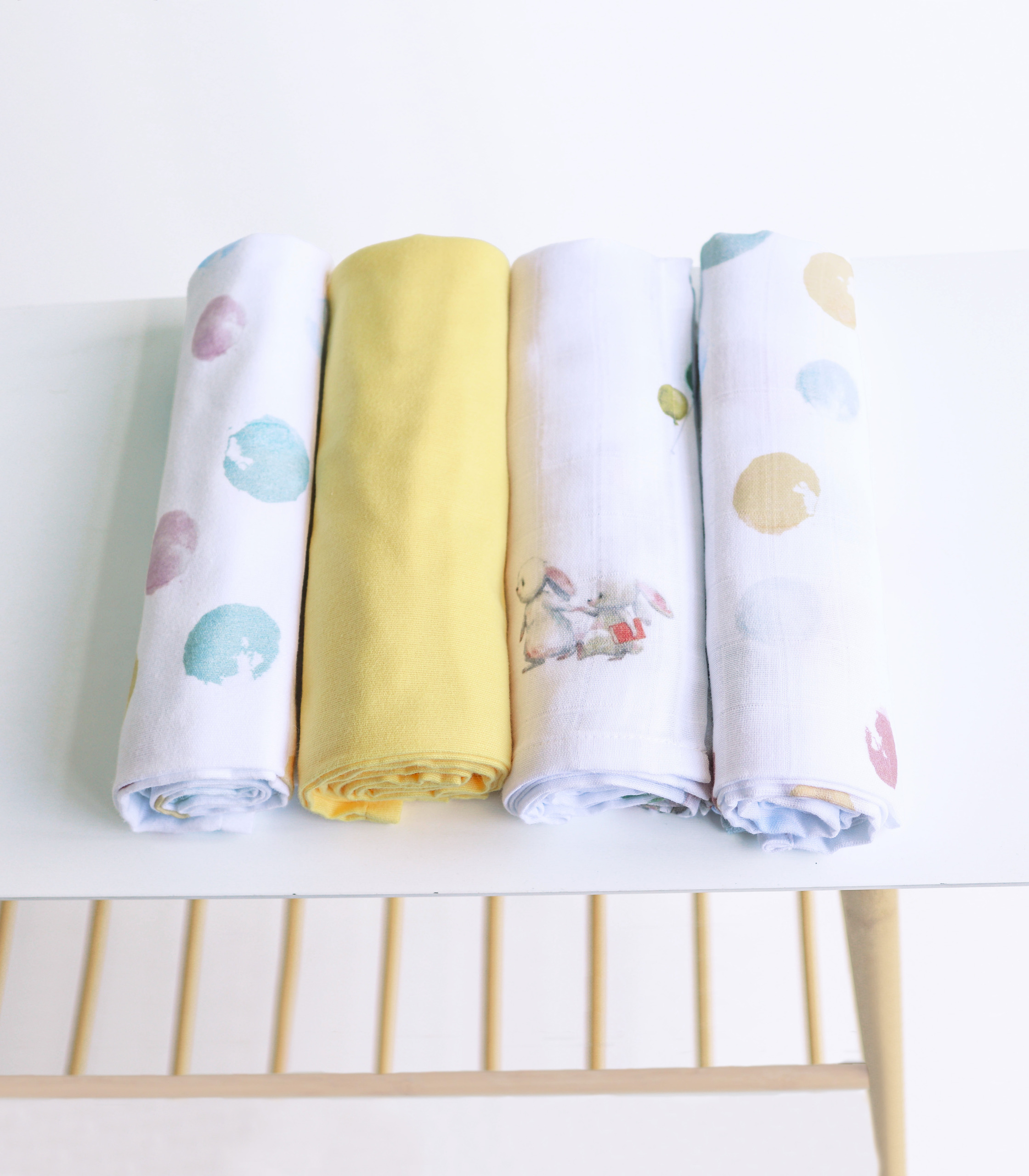 Набір пелюшок муслін+фланель “Кружечки”