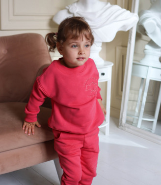 Костюм Basic з вишивкою “Малиновий”