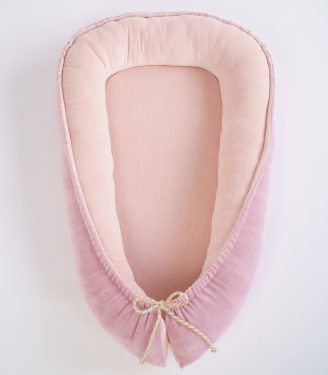 Кокон-позиціонер для новонароджених Темна пудра/пудра