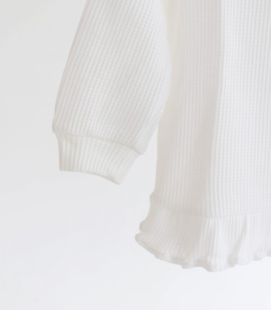 Костюм вафельний для дівчинки “Молочний”