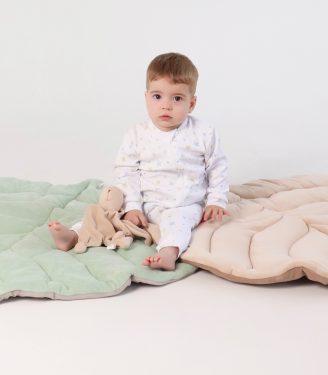 Ромпер з відкритою ніжкою “Зірочки жовто-блакитні”