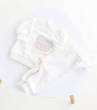 Костюм трьохнитка “Молочний ведмедик”