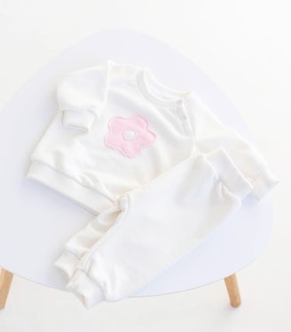 Костюм трьохнитка “Молочний квіточка”