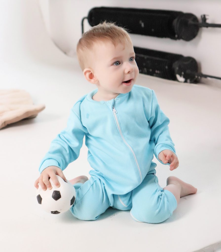 Ромпер з відкритою ніжкою “Блакитний”