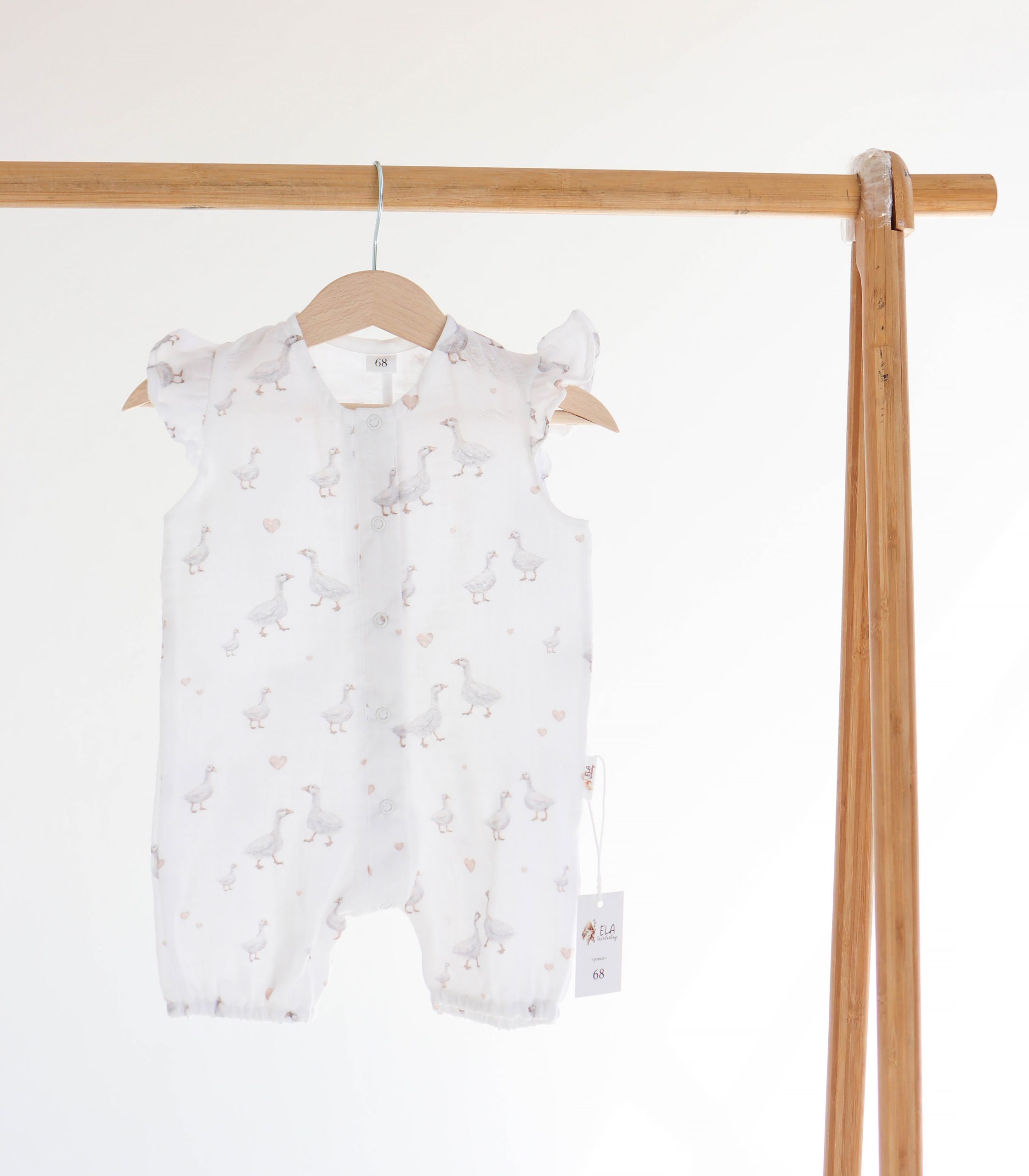 Ромпер муслін “Гуси”