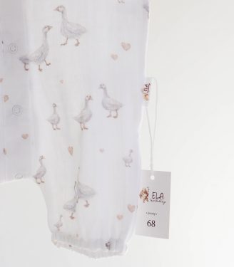 Ромпер муслін “Гуси”