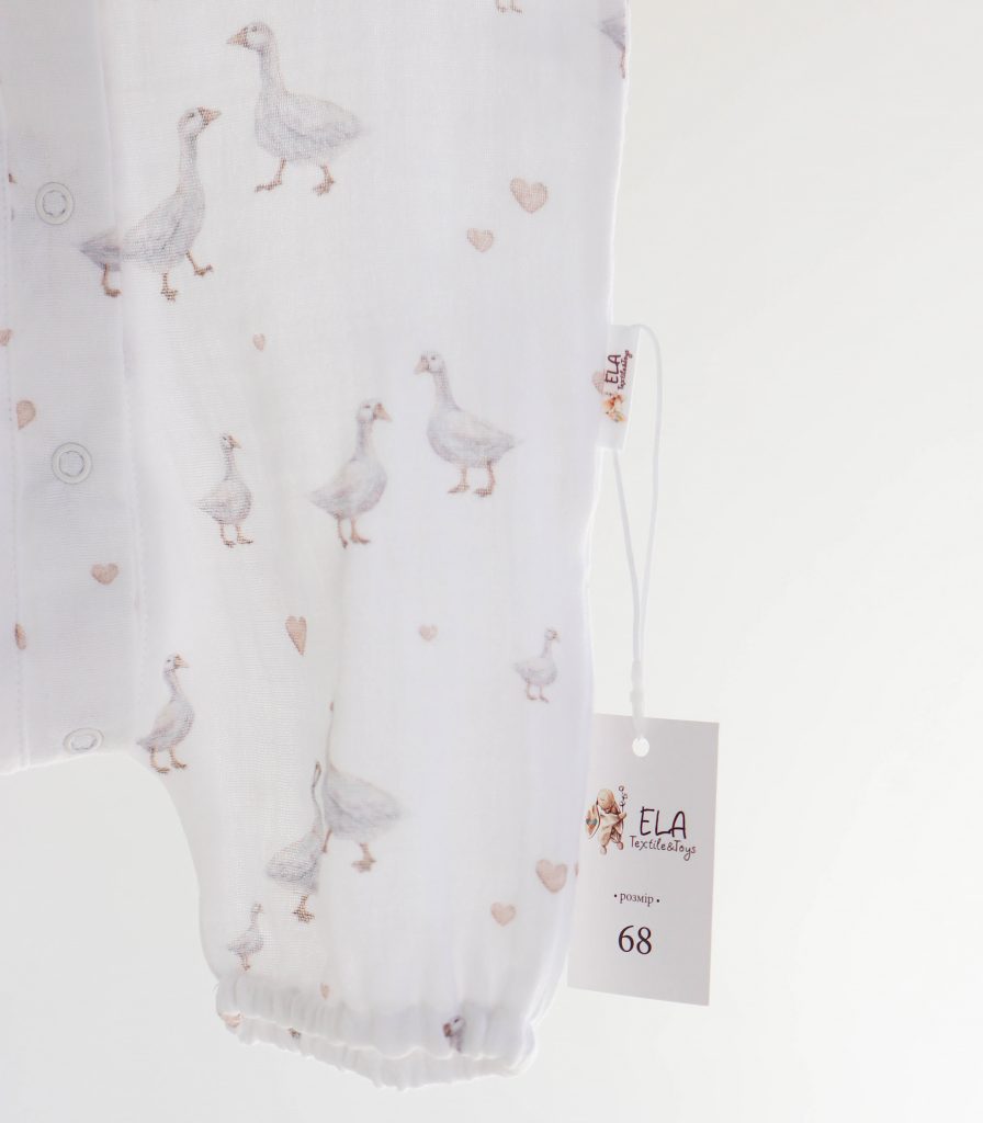 Ромпер муслін “Гуси”