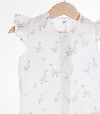 Ромпер муслін “Гуси”