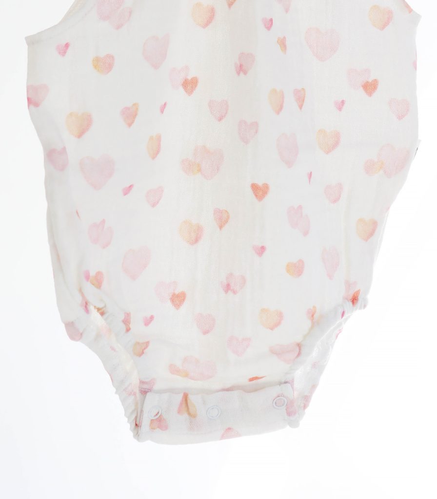 Боді мусліновий “Помаранчеві Сердечка”