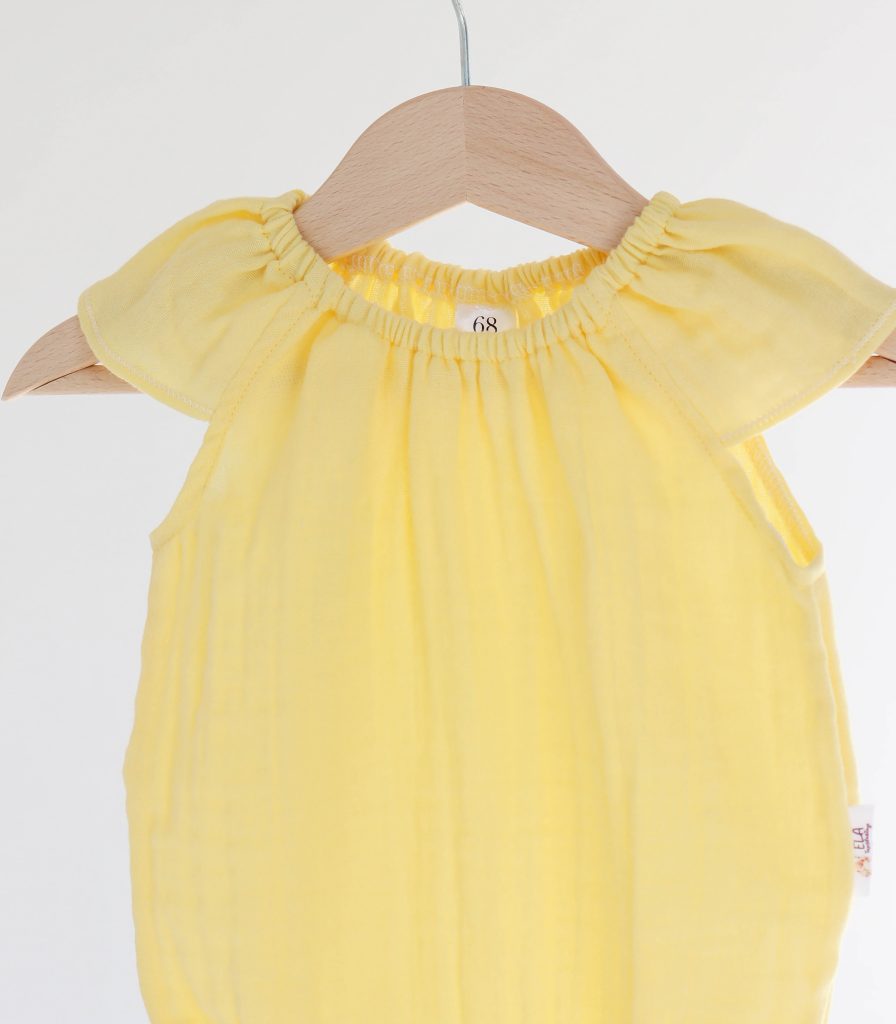 Боді мусліновий “Жовтий”