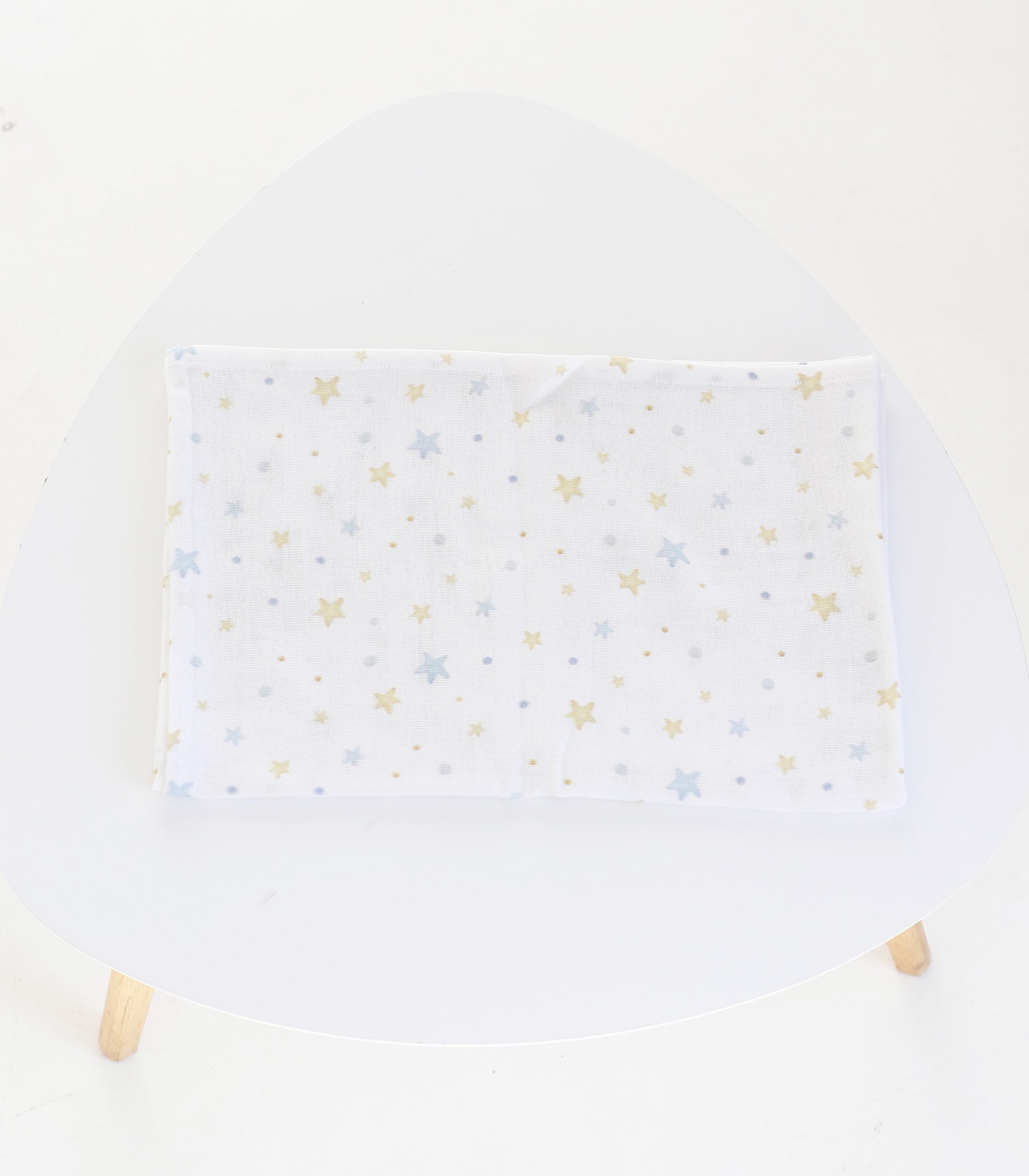 Муслінова пелюшка “Жовто-блакитні зірочки”
