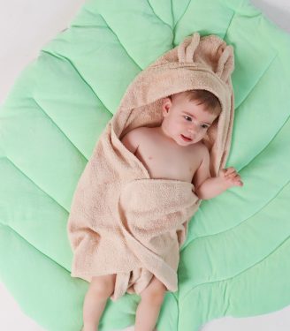 Махровий рушник Бежевий(вушка)