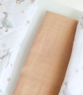 Комплект Пеленатор+пелюшки “Гуси”