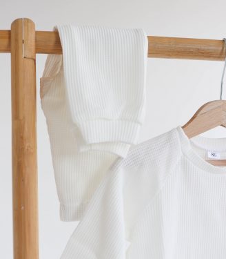 Костюм вафельний для хлопчика “Молочний”