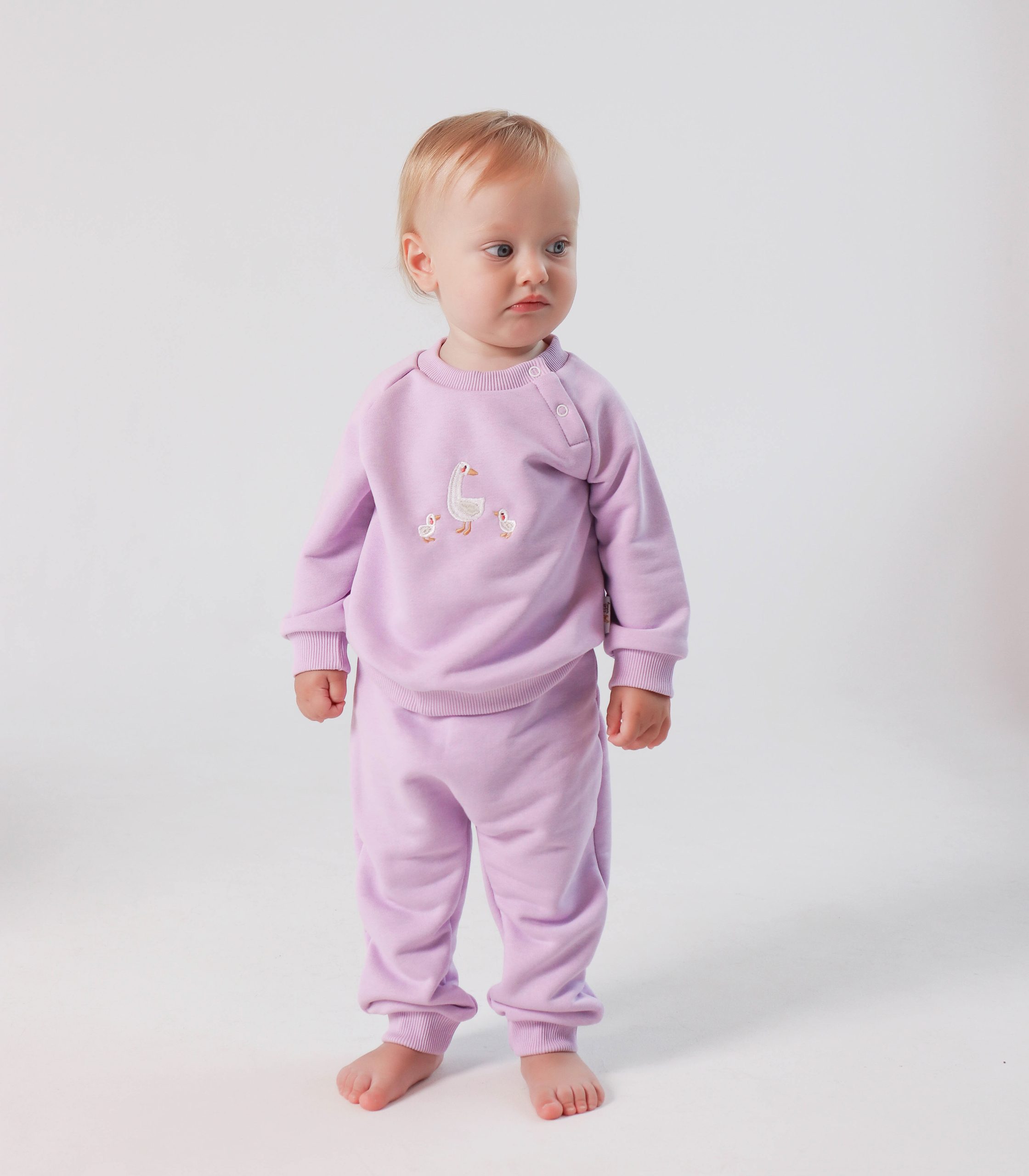 Костюм бузковий «Гуси»