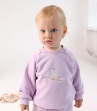 Костюм бузковий «Гуси»