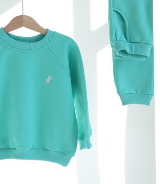 Костюм утеплений оверсайз “Бірюза”