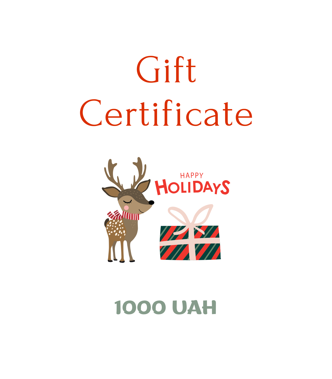 Подарунковий сертифікат “1000 грн”