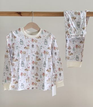 Піжама новорічна “Лісові звірята”